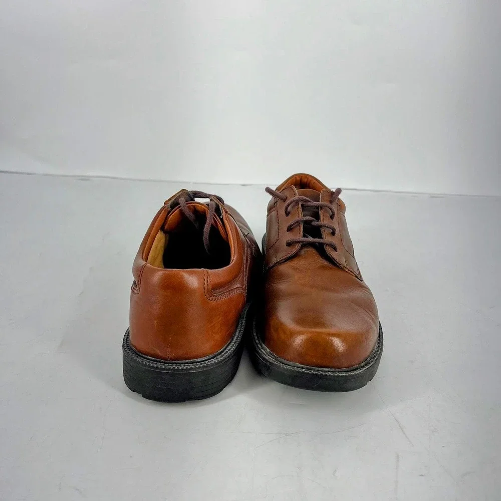 Clarks Mens Leather Cushion Cell Oxford Shoes 8.5‎ 121113882 Brown Derby